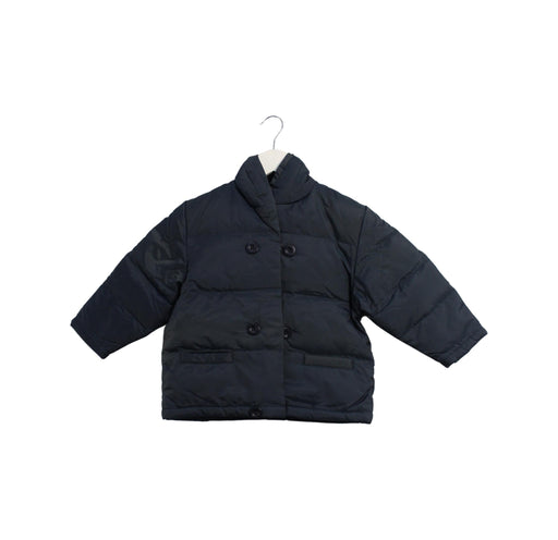 A Black Puffer/Quilted Jackets from Chickeeduck in size 4T for boy. (Front View)