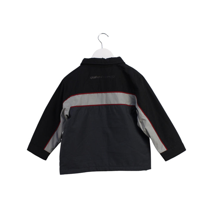 A Black Lightweight Jackets from Quiksilver in size 4T for boy. (Back View)