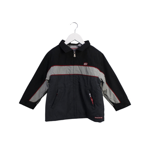 A Black Lightweight Jackets from Quiksilver in size 4T for boy. (Front View)
