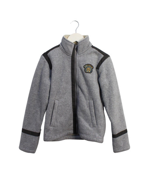 A Grey Lightweight Jackets from IKKS in size 10Y for boy. (Front View)