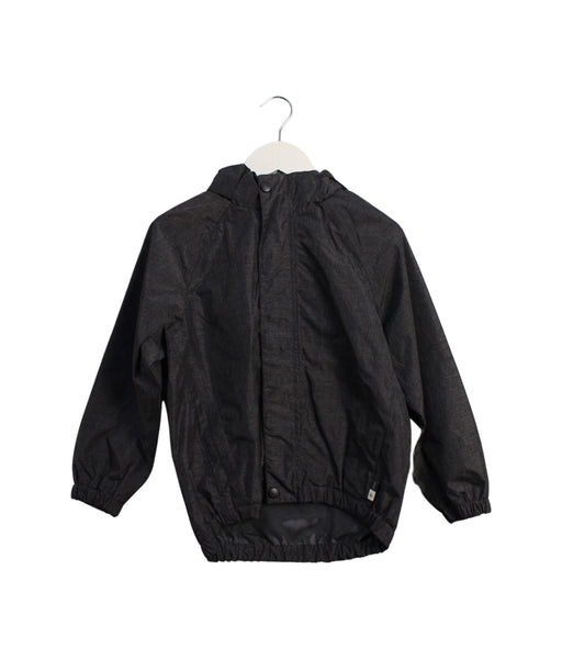 A Black Lightweight Jackets from Molo in size 4T for boy. (Front View)