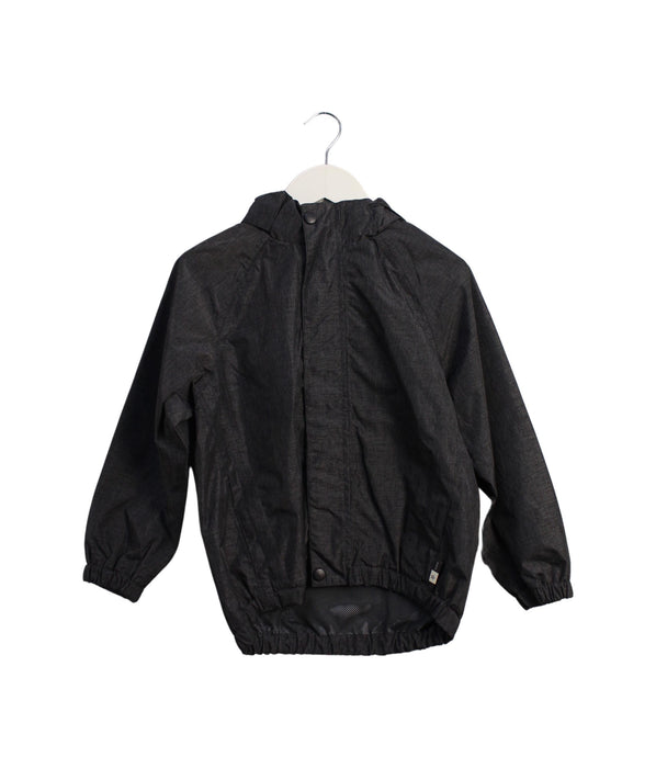 A Black Lightweight Jackets from Molo in size 4T for boy. (Front View)