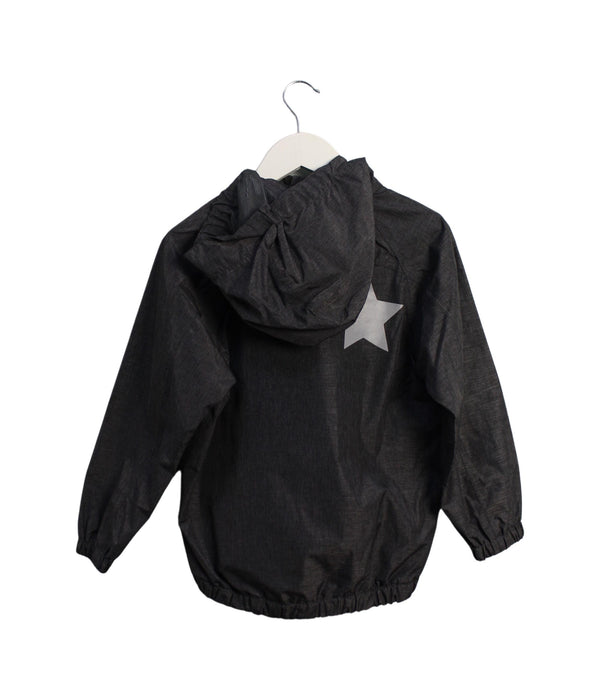 A Black Lightweight Jackets from Molo in size 4T for boy. (Back View)