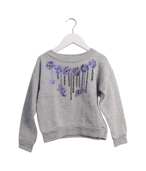 A Grey Crewneck Sweatshirts from Diesel in size 4T for girl. (Front View)