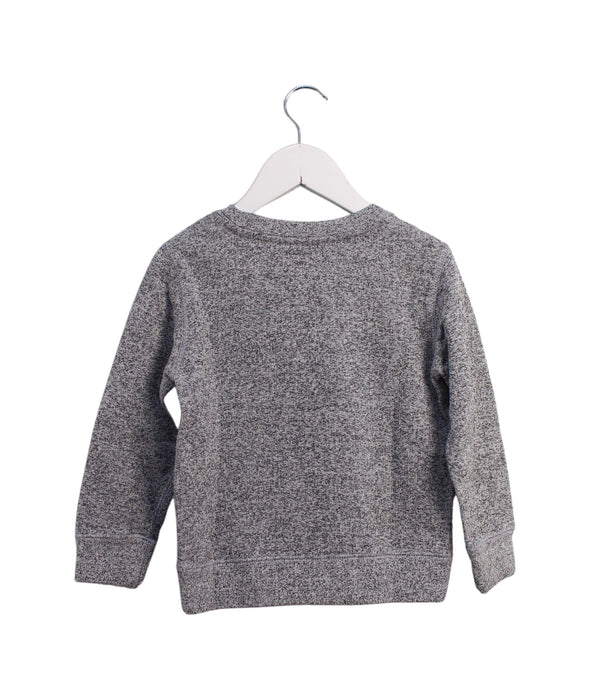 A Grey Crewneck Sweatshirts from Roots in size 4T for girl. (Back View)