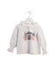 A White Long Sleeve Tops from Nanos in size 5T for girl. (Front View)
