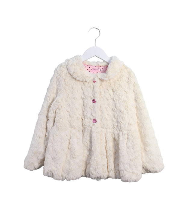A Ivory Lightweight Jackets from Miki House in size 7Y for girl. (Front View)