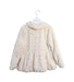 A Ivory Lightweight Jackets from Miki House in size 7Y for girl. (Back View)