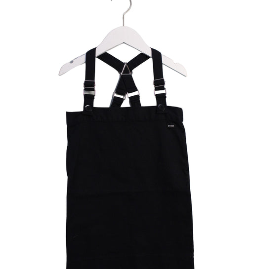 A Black Overall Dresses from FITH in size 2T for girl. (Front View)