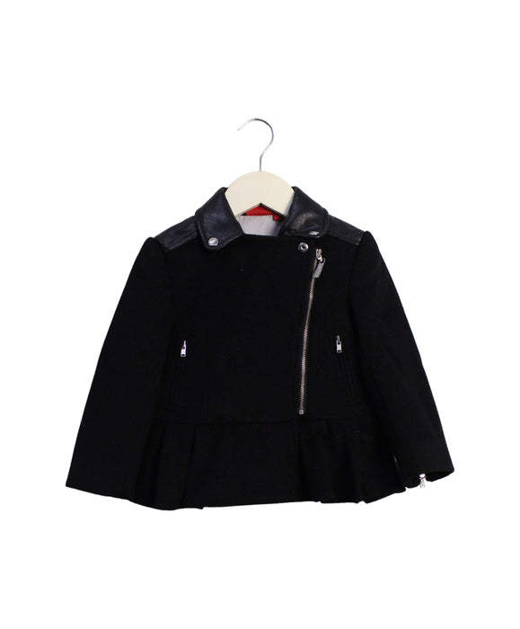 A Black Lightweight Jackets from Ferrari in size 2T for girl. (Front View)