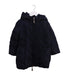 A Navy Puffer/Quilted Jackets from Monnalisa in size 3T for girl. (Front View)
