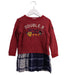 A Red Long Sleeve Dresses from Miki House in size 2T for girl. (Front View)