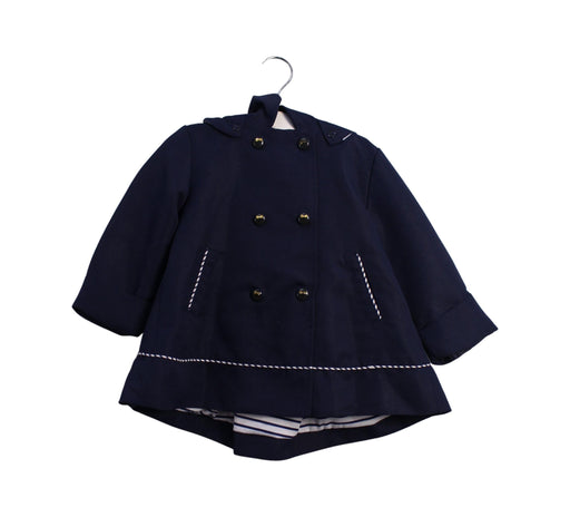 A Navy Lightweight Jackets from Mayoral in size 2T for girl. (Front View)