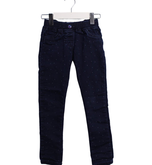 A Navy Jeggings from DPAM in size 4T for girl. (Front View)