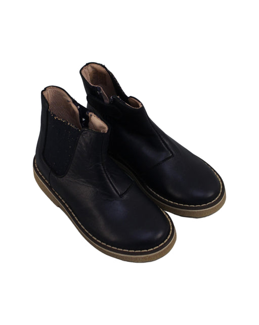A Navy Casual Boots from Jacadi in size 4T for girl. (Front View)