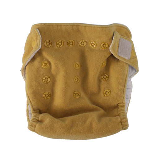 A Yellow Cloth Diapers from GroVia in size O/S for neutral. (Front View)