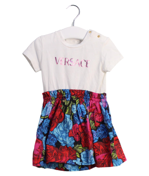 A Multicolour Short Sleeve Dresses from Young Versace in size 12-18M for girl. (Front View)