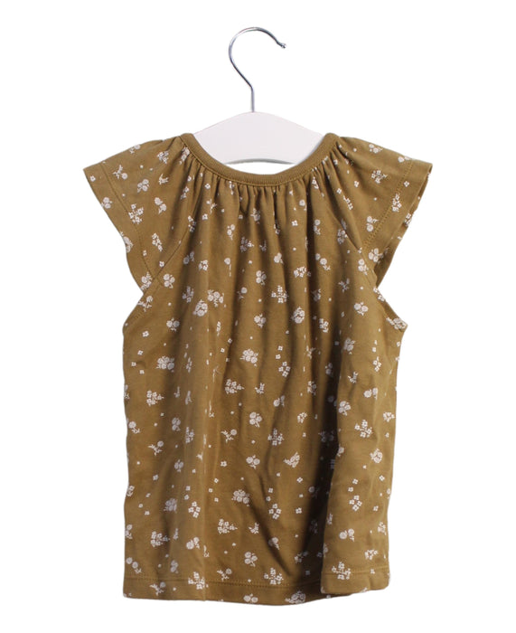 A Brown Short Sleeve Tops from Jamie Kay in size 6-12M for girl. (Back View)