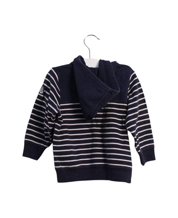 A Navy Lightweight Jackets from Petit Bateau in size 18-24M for boy. (Back View)
