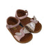 A Pink Sandals from Pom d’Api in size 18-24M for girl. (Front View)