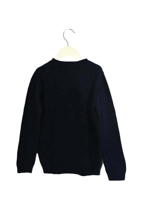 A Navy Knit Sweaters from Il Gufo in size 6T for boy. (Back View)