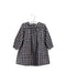 A Navy Long Sleeve Dresses from Petit Bateau in size 12-18M for girl. (Front View)