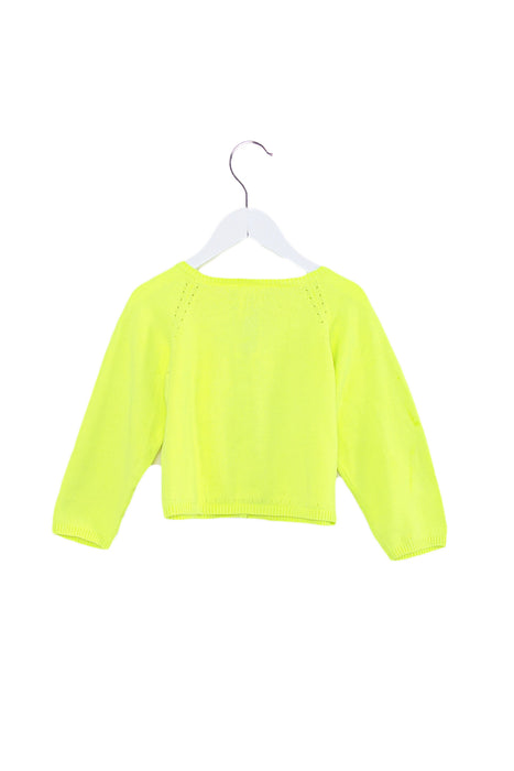 A Yellow Cardigans from Jacadi in size 3T for girl. (Back View)