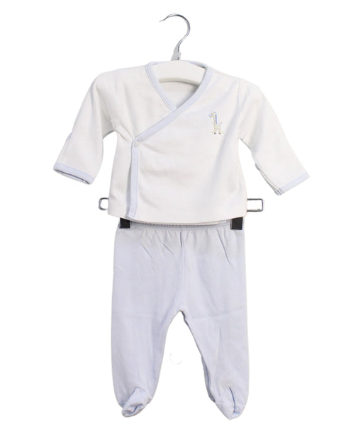 A Blue Pyjama Sets from Kissy Kissy in size 0-3M for boy. (Front View)