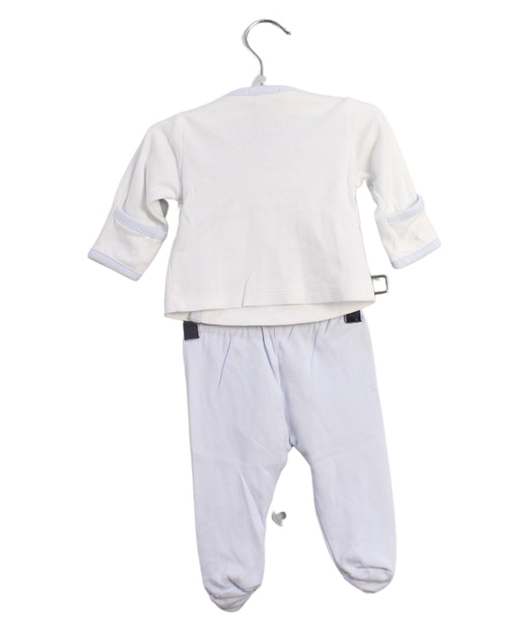 A Blue Pyjama Sets from Kissy Kissy in size 0-3M for boy. (Back View)