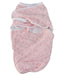 A Pink Swaddles from Aden & Anais in size 0-3M for girl. (Front View)