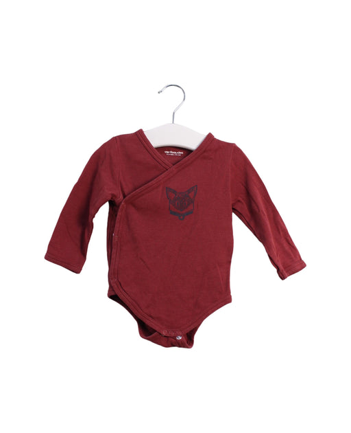 A Red Long Sleeve Bodysuits from Vertbaudet in size 6-12M for boy. (Front View)