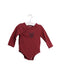 A Red Long Sleeve Bodysuits from Vertbaudet in size 6-12M for boy. (Front View)