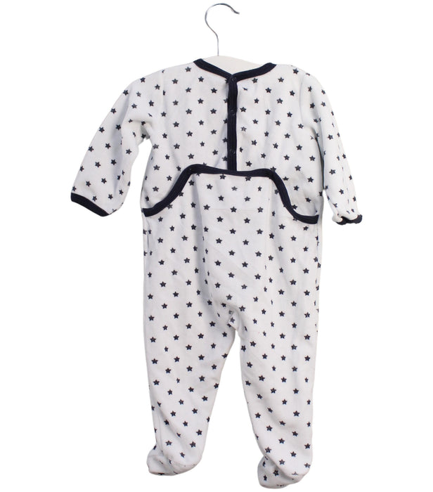 A White Long Sleeve Jumpsuits from Petit Bateau in size 6-12M for boy. (Back View)