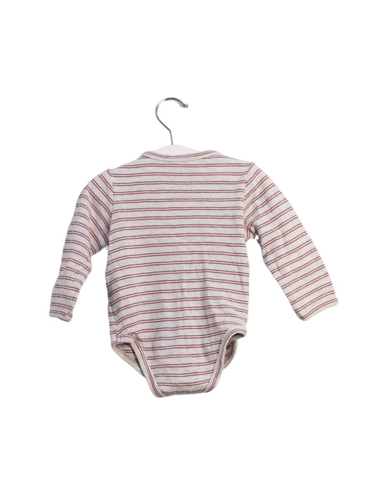 A Grey Long Sleeve Bodysuits from Vertbaudet in size 6-12M for neutral. (Back View)
