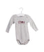 A Grey Long Sleeve Bodysuits from Petit Bateau in size 6-12M for boy. (Front View)