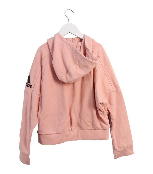 A Pink Lightweight Jackets from Adidas in size 10Y for boy. (Back View)