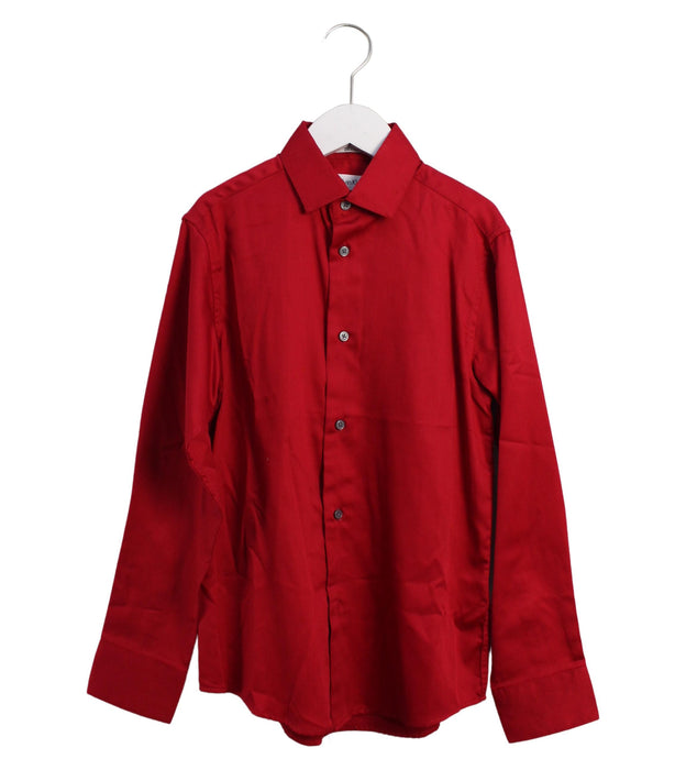 A Red Shirts from Calvin Klein in size 10Y for boy. (Front View)