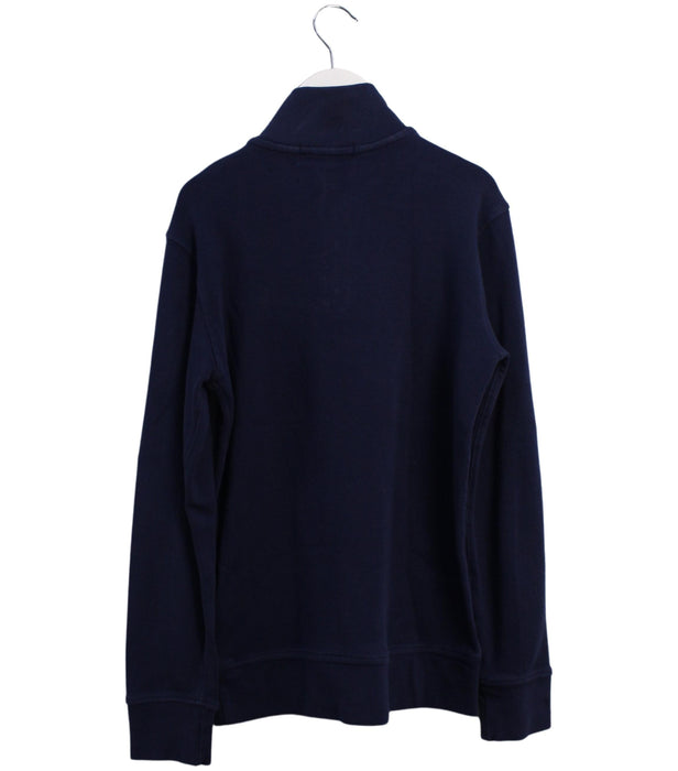 A Navy Zippered Sweatshirts from Polo Ralph Lauren in size 8Y for boy. (Back View)