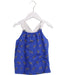 A Blue Sleeveless Tops from Janie & Jack in size 5T for girl. (Front View)