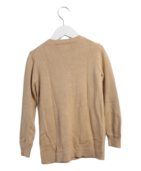 A Beige Knit Sweaters from Crewcuts in size 6T for boy. (Back View)
