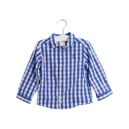 A Blue Shirts from Jacadi in size 12-18M for boy. (Front View)
