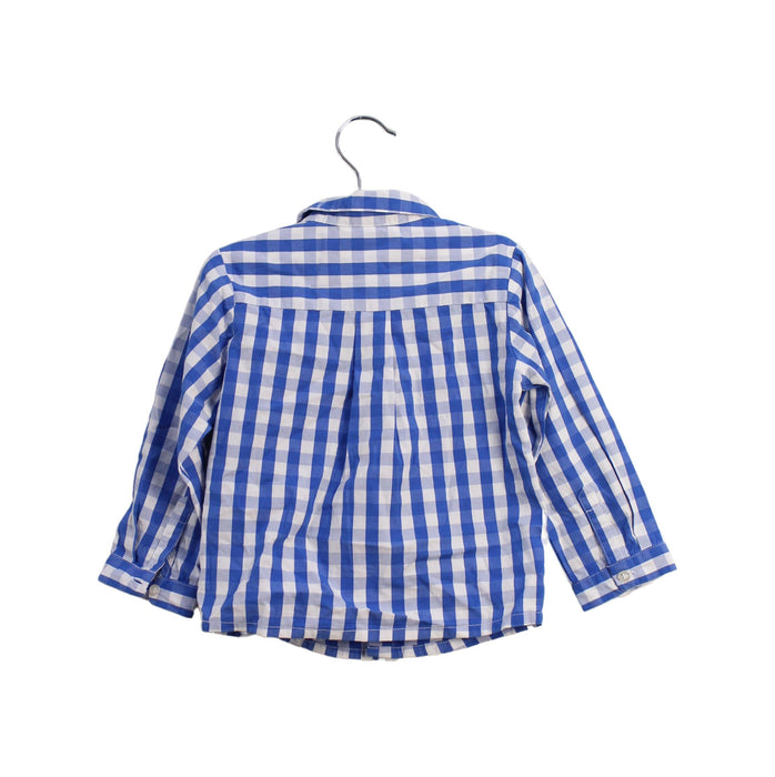 A Blue Shirts from Jacadi in size 12-18M for boy. (Back View)