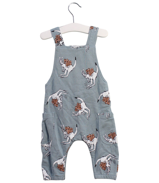 A Blue Long Overalls from Walnut in size 3-6M for boy. (Back View)