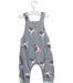 A Blue Long Overalls from Walnut in size 3-6M for boy. (Back View)