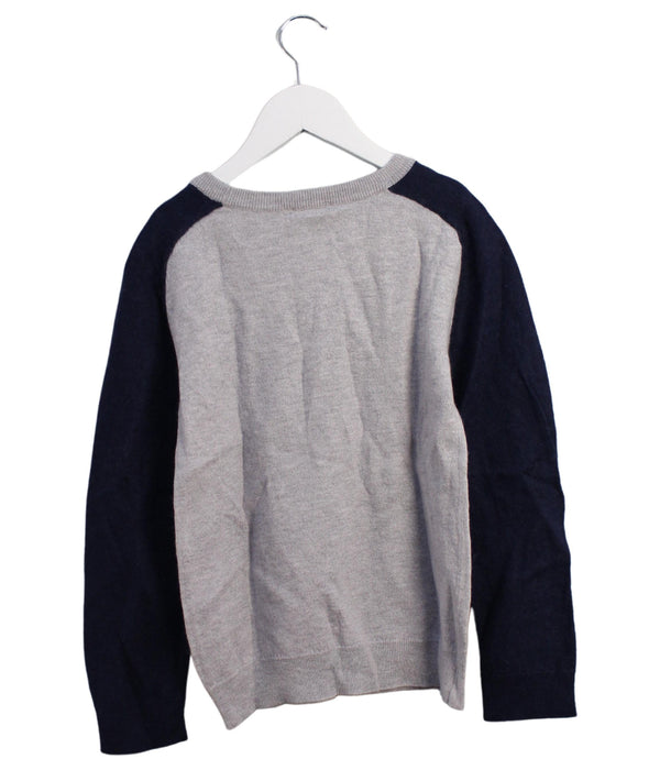 A Grey Knit Sweaters from Jacadi in size 10Y for boy. (Back View)
