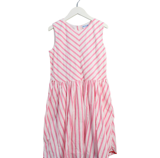 A Pink Sleeveless Dresses from Jacadi in size 12Y for girl. (Front View)
