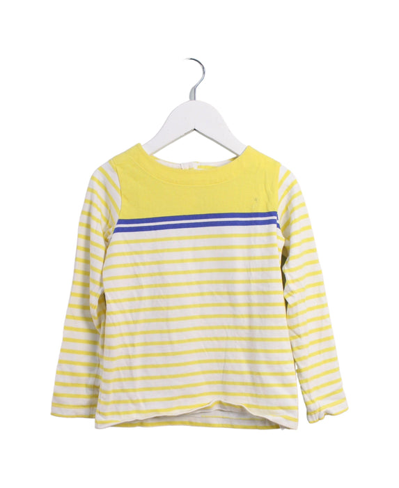A Yellow Long Sleeve Tops from Jacadi in size 6T for boy. (Front View)