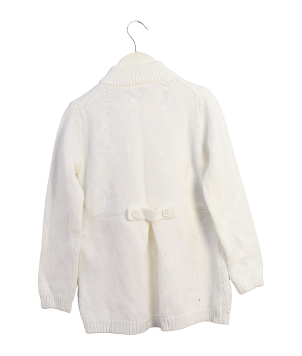 A Ivory Knit Sweaters from Janie & Jack in size 6T for girl. (Back View)