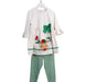 A White Dress Sets from Bonnie Jean in size 6T for girl. (Front View)