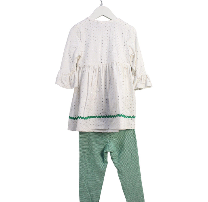 A White Dress Sets from Bonnie Jean in size 6T for girl. (Back View)